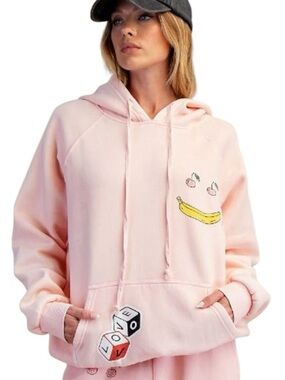 063:  EASEL NWT HOODIE PEACH (H7)